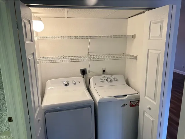 Laundry area and washer and dryer