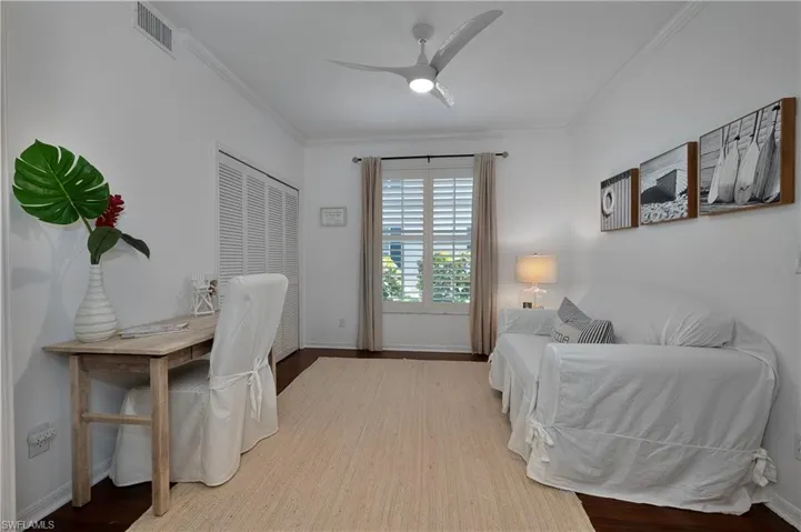 Bedroom 3/ Office with Closet, Plantation Shutters