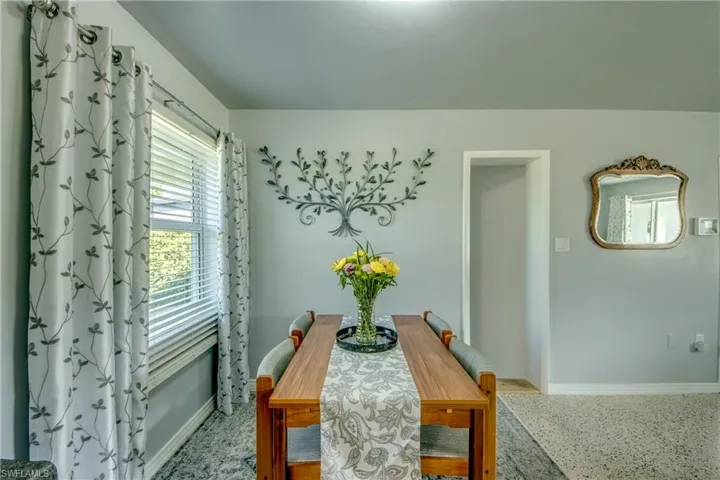 View of dining room