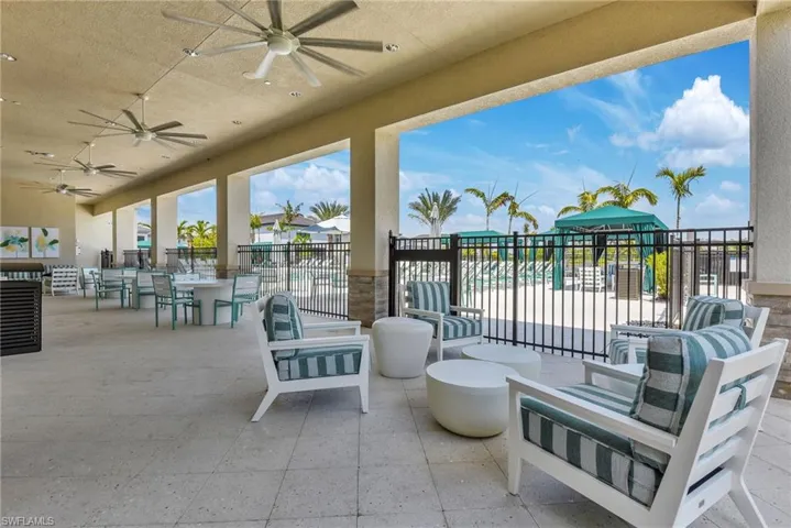 Covered Sitting Area @ Community Pool