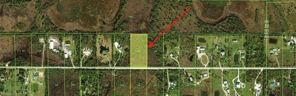 Map / location with property boundaries highlighted
