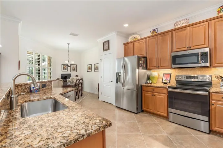 Stainless steel appliances.