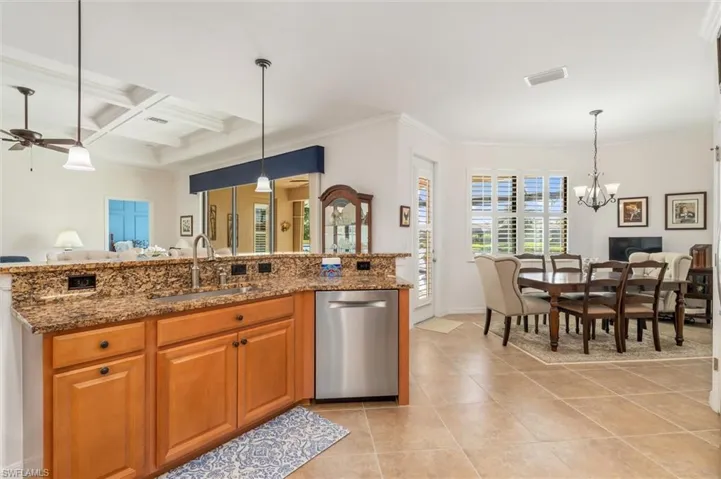 Newer appliances in kitchen