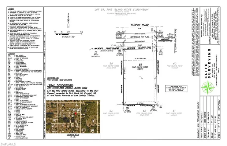 SURVEY - 5791 TARPON RD