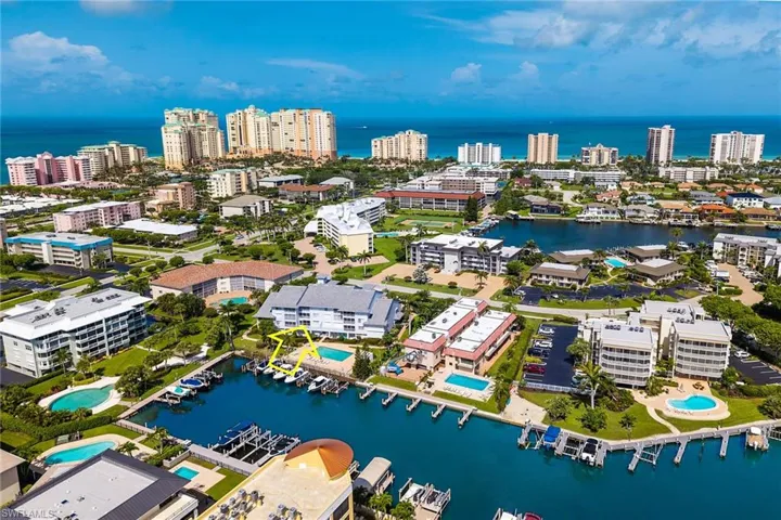 View of urban area with a nearby body of water