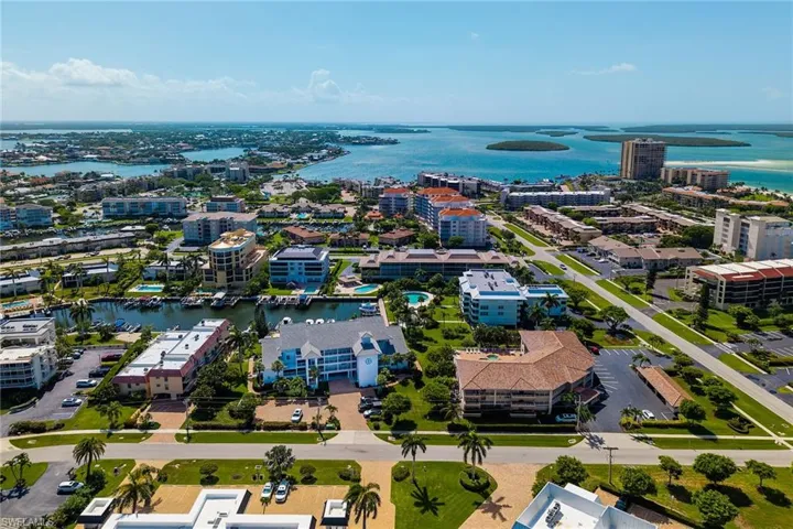 View of urban area with a nearby body of water