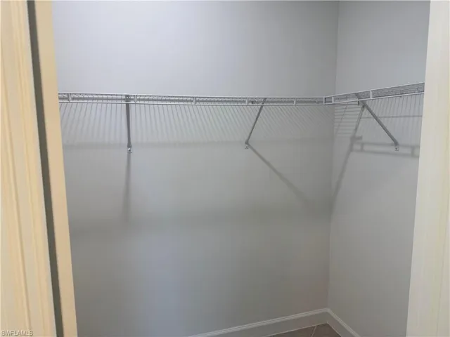 Walk-in closet for primary bedroom