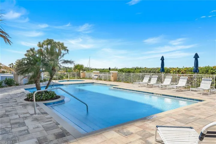 Residence pool east to west view.