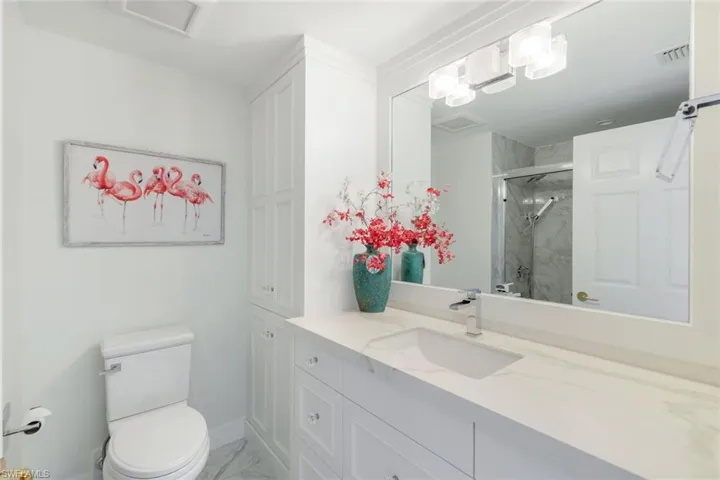 Full bath for Guest room.