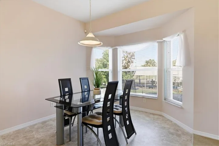 Dining room with baseboards
