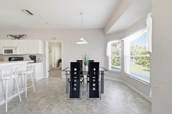 Dining area featuring baseboards
