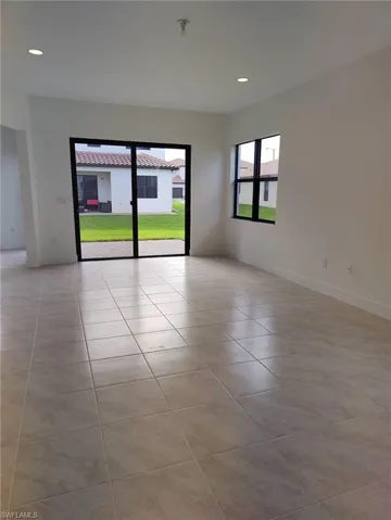 View of tiled empty room