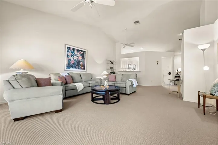 Freshly painted interior with an airy, open floor plan ideal for entertaining.