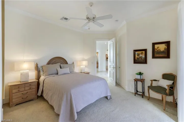 Main level 2nd guest suite has orchid garden view and full bath
