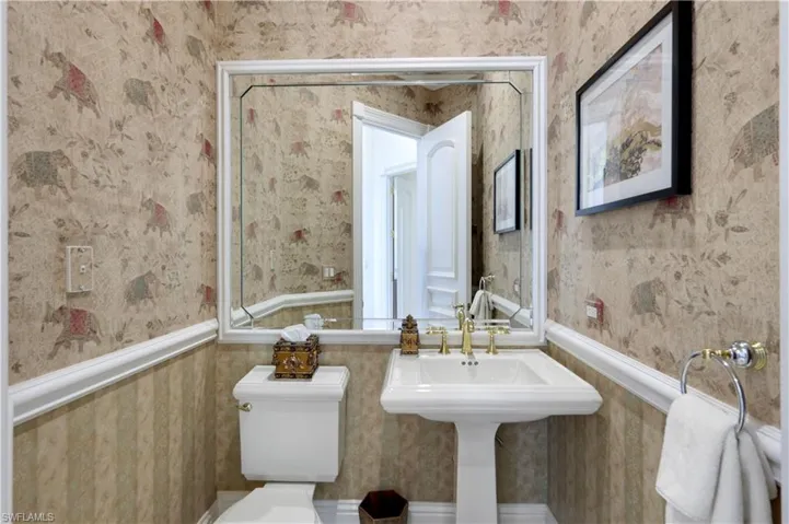 Powder bath across from office