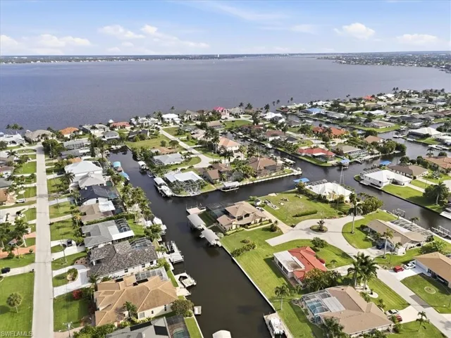 Waterfront community featuring canal-front properties with private boat docks