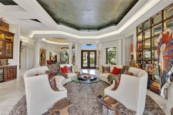 exceptional architectural details from the ceilings to the floor enhanced by multiple lighting options.