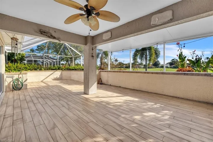 Screened lanai