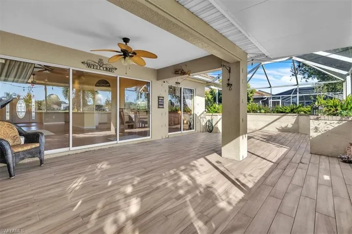 Screened lanai
