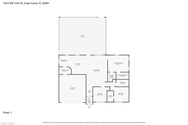 1413 Sw 11th Pl, Cape Coral, Florida 33991