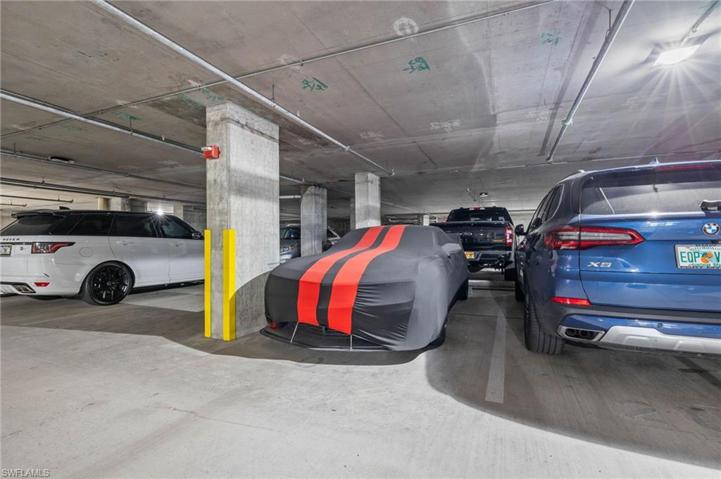 Under building parking spot #2038 on the second floor.Close to entrance of the building.