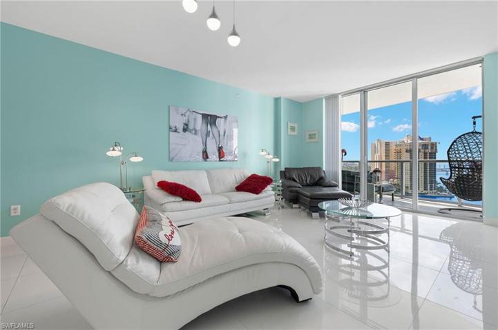 upgraded tile floors and high end furniture and furnishings