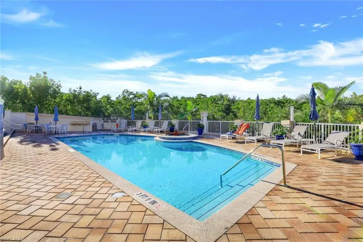 View of Grande Dominica pool and patio area
