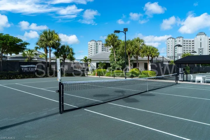 Six clay tennis courts