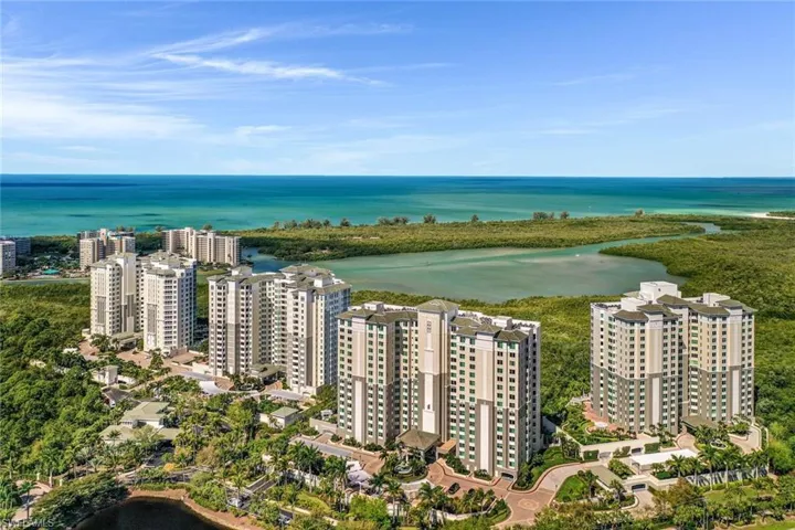 Bird's eye view the Grande Preserve featuring a water view of Turkey Bay & the Gulf