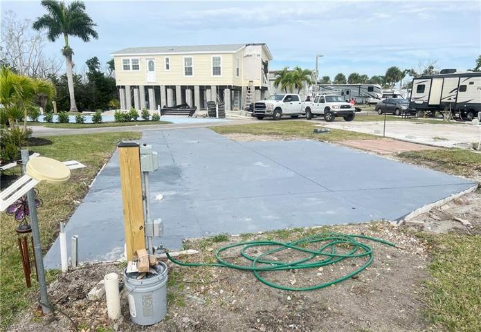 Rear of lot with new electric panel