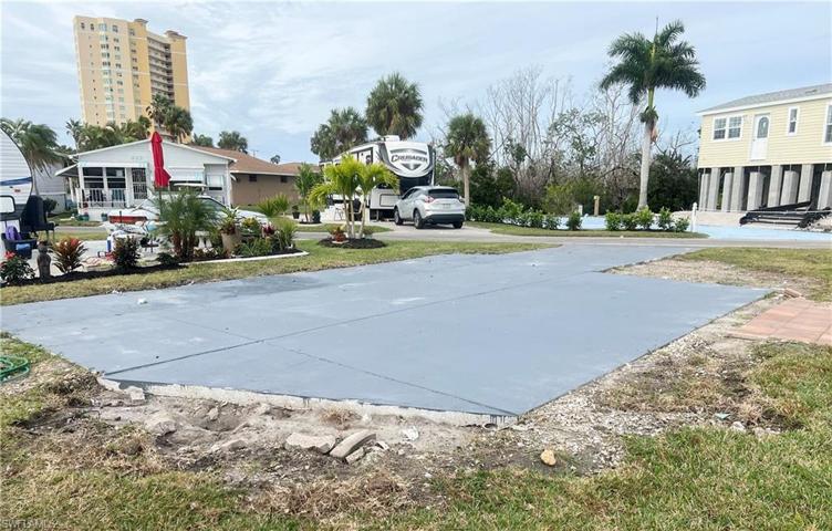 Rear of lot