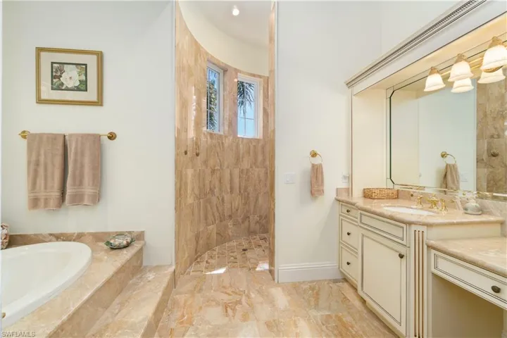 Her bathroom area