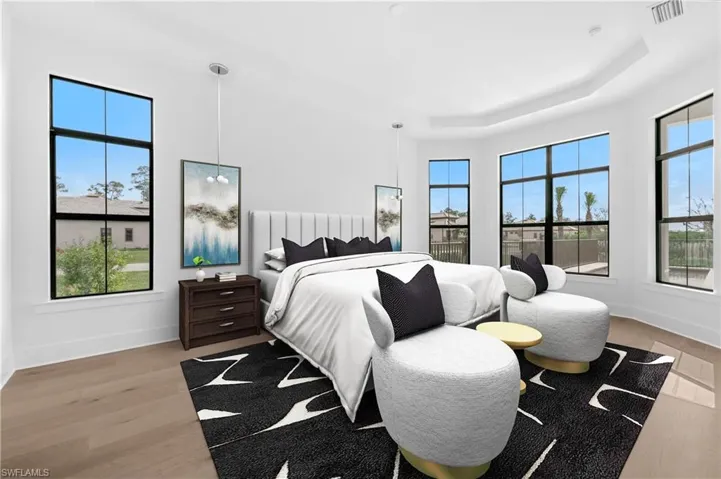 Virtually Staged Primary Suite