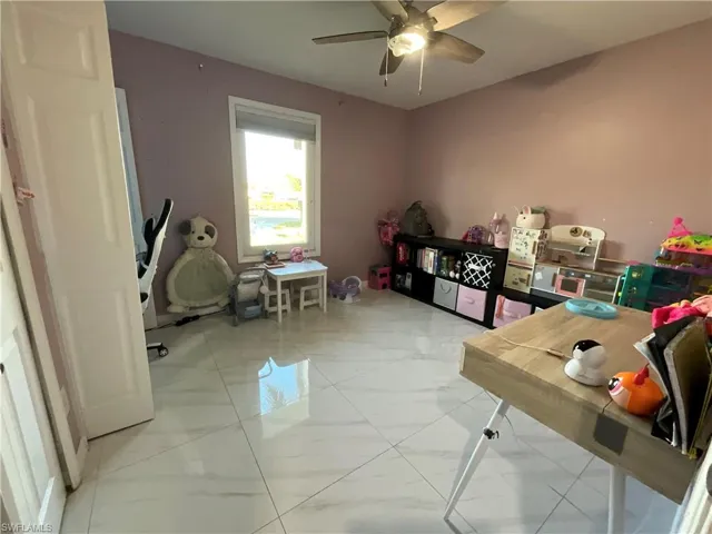 Office featuring ceiling fan