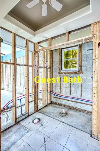 Guest Bath, located between two guest bedrooms