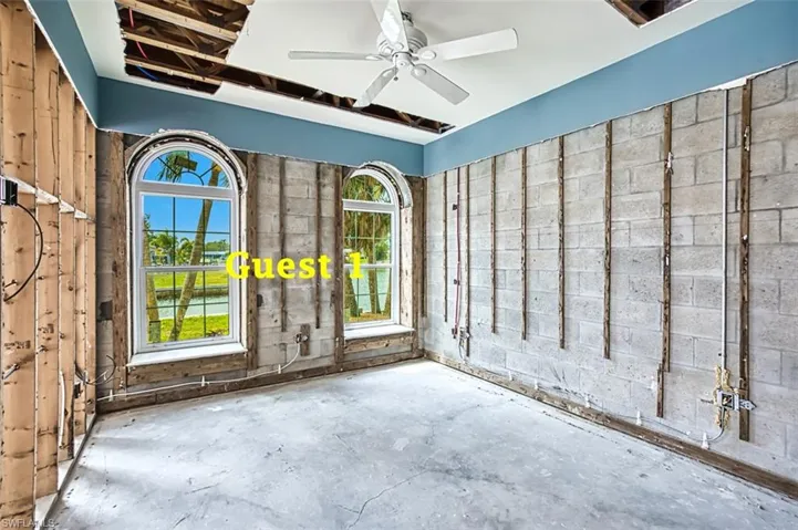 Guest Bedroom with views of canal