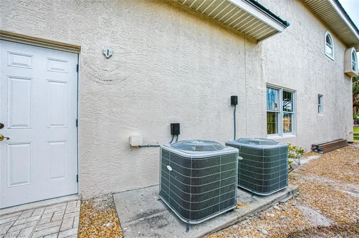 Two new HVAC condensers (air handlers also new) replaced after Hurricane Ian