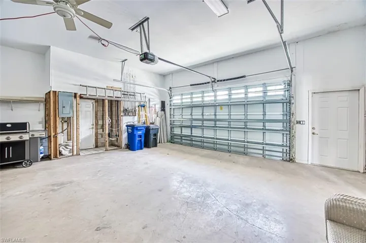 Note half bath off garage