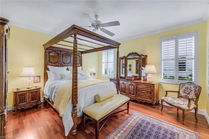 Primary master suite. If desired owner will leave 4 poster bed!