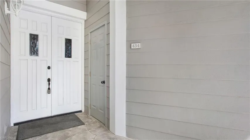 View of exterior entry