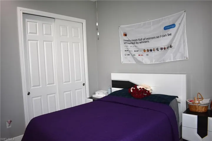 Bedroom with a closet