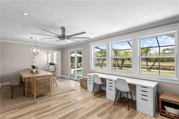 Flex Room over looking dining room