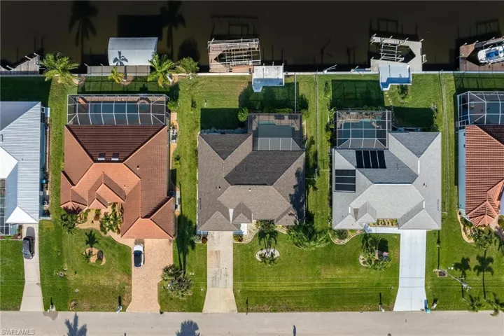 Birds eye view of property