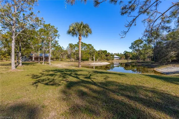 View of yard featuring a water view
