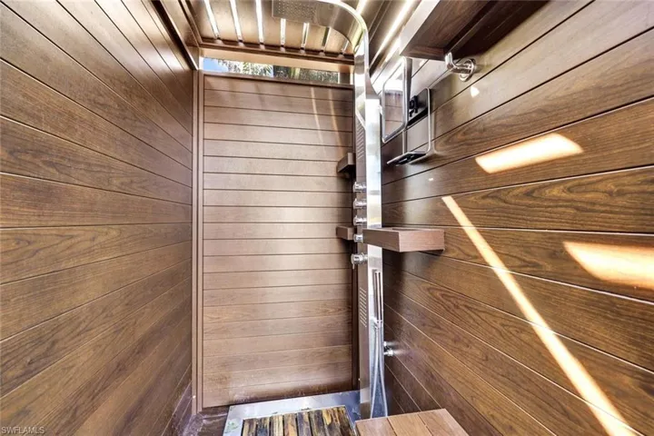 Custom outdoor shower