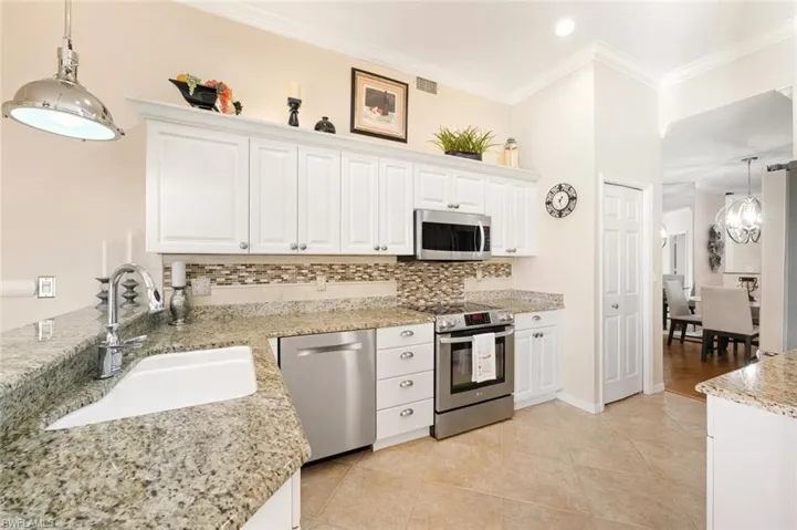 Granite and stainless-steel appliances