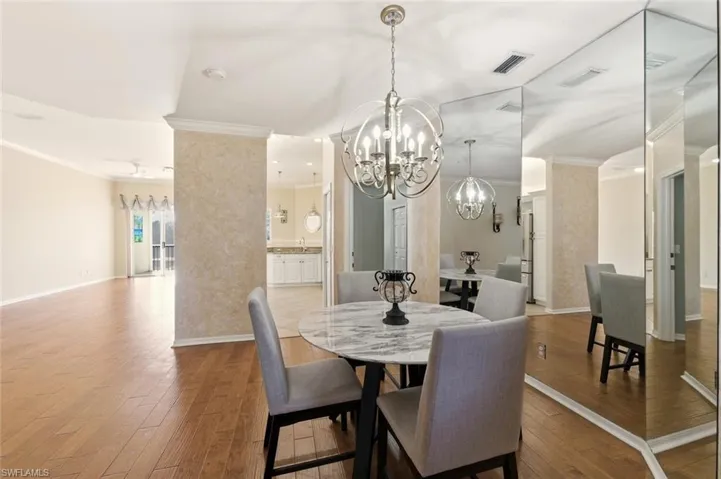 Dining or Den, table can be moved to kitchen. Flexible floor plan.