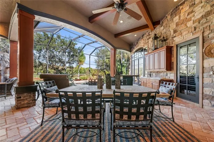 Outdoor seating area