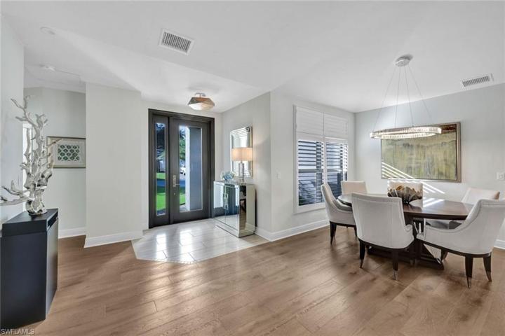 View of entry way from the living/dining area.