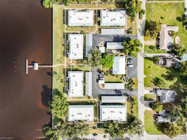 Bird's eye view of a large body of water